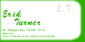 erik turner business card